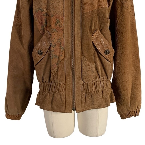 Vintage Winlit Suede Leather Jacket Size Medium - Picture 6 of 14